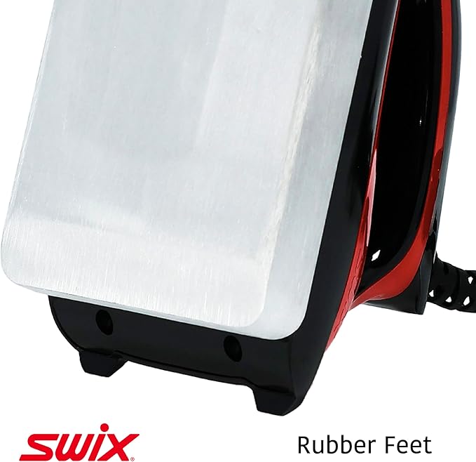 Swix DIGITAL Ski & Snowboard Wax IRON - Red - 18mm Base Plate - Adjustable Temperature for all waxes