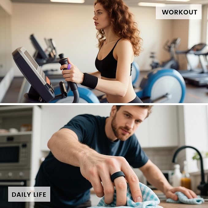 Ultra-Thin Covers Compatible with Oura Ring Gen 4/Oura Gen 3 Cover, Anti-Scratch Elastic Silicone Protector Case Smart Rings Accessories for ULTRAHUMAN Ring AIR Women Men, 4 Pack
