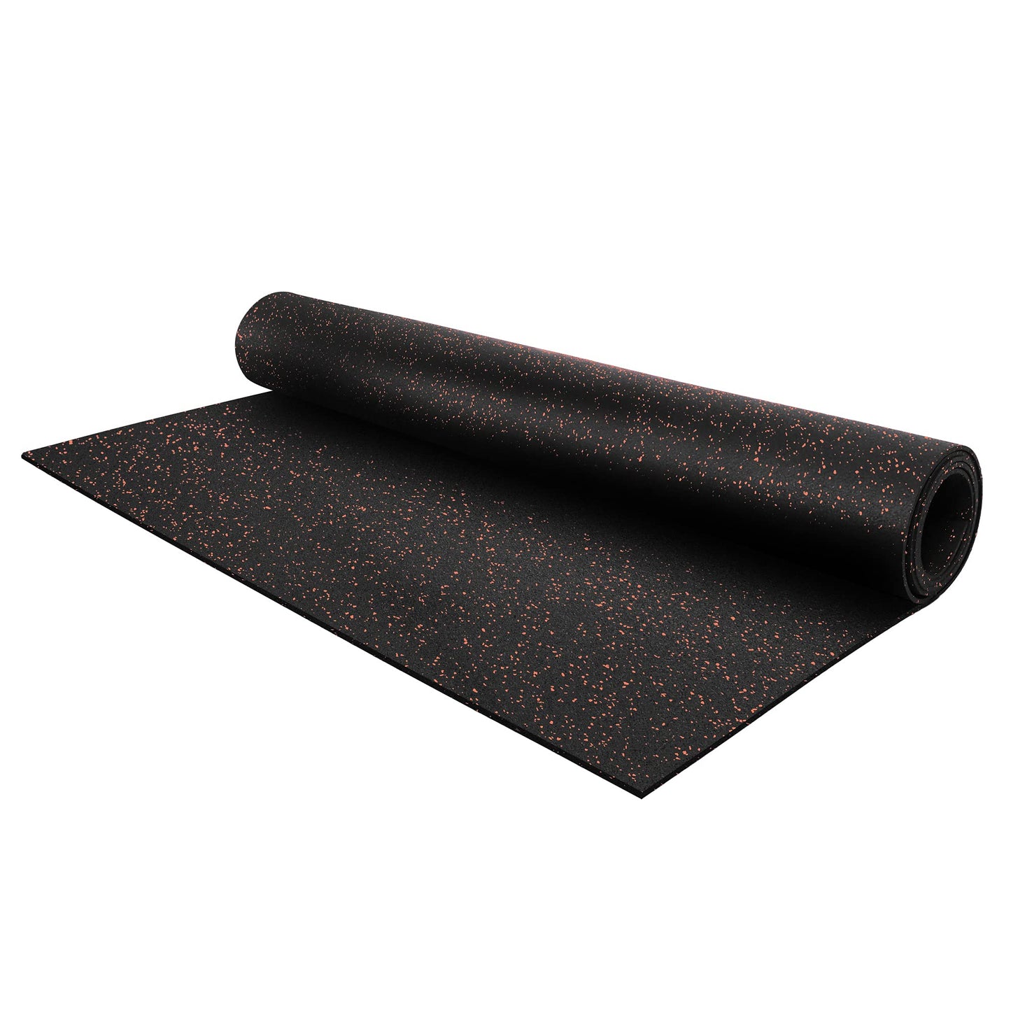 IncStores 1/4" Tough Rubber Roll (4' x 10') - Excellent Gym Floor mats for Medium/Large Equipment and Light/Moderate Free Weights (5 Mats - 4'x10' Brick Red)