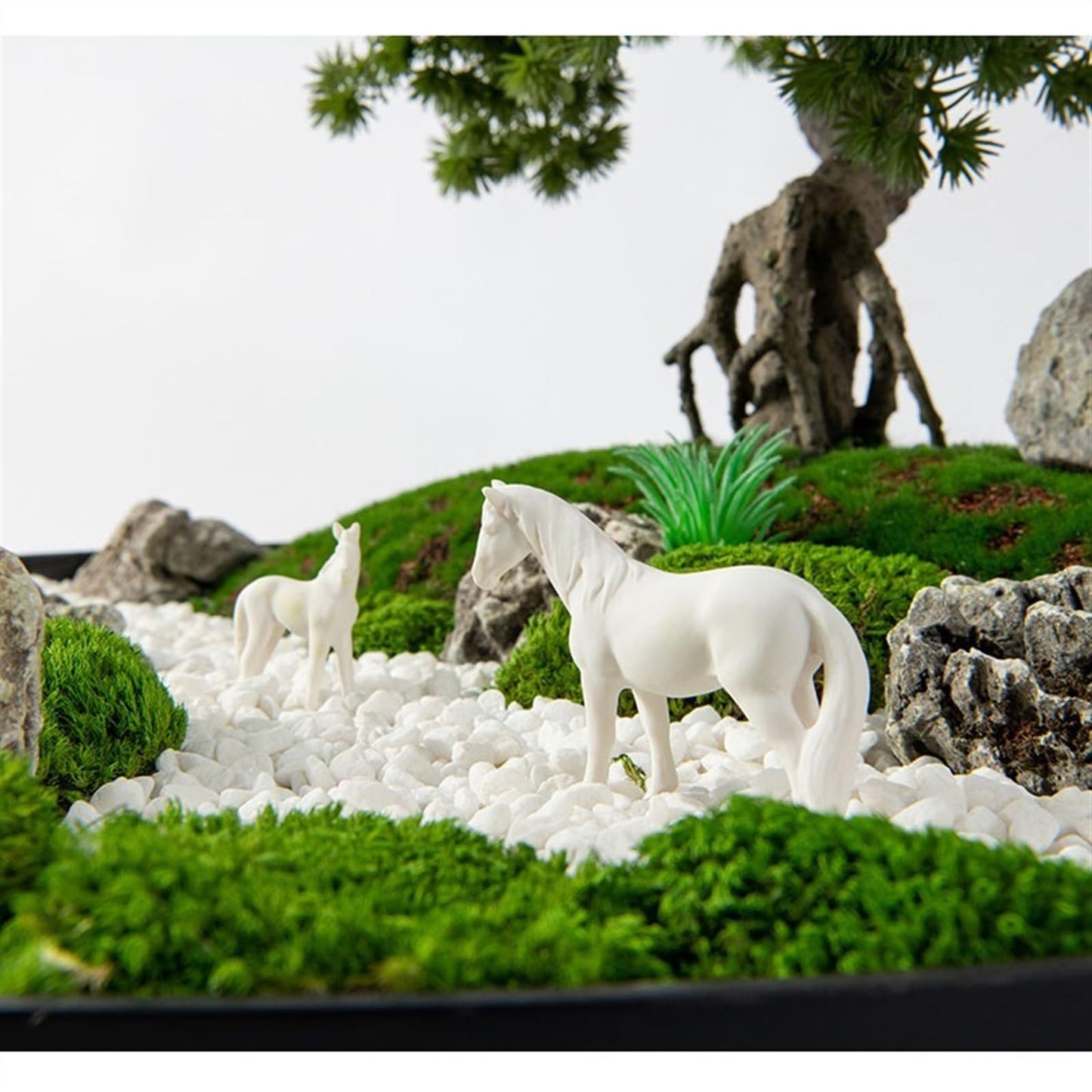 WANGHAI2024M Artificial Trees Round Table Center Turn Decorative Chinese Greenery Ornaments Light Luxury Floral Hotel Table Simulation Tree Ornaments Artificial Bonsai