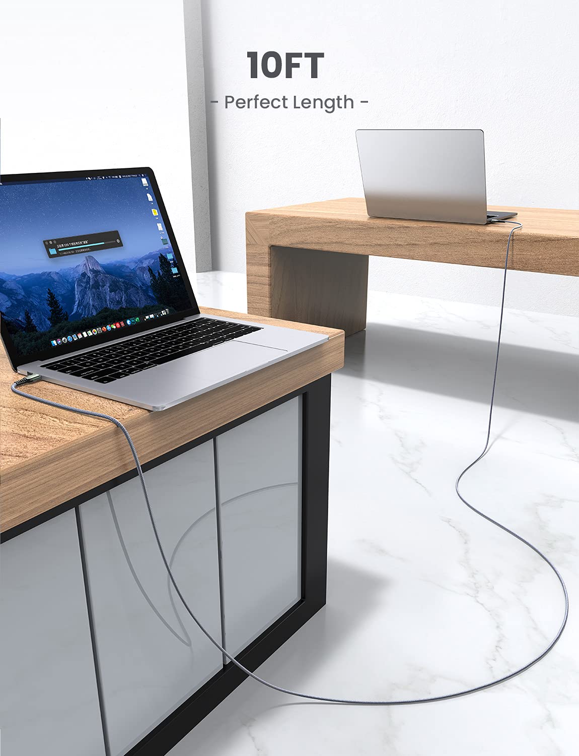 3.0 Cooler,10Ft/Grey, 2 Pack AINOPE USB to USB Cable, USB A to A Male to Male Cable [Never Rupture] Double End Type A