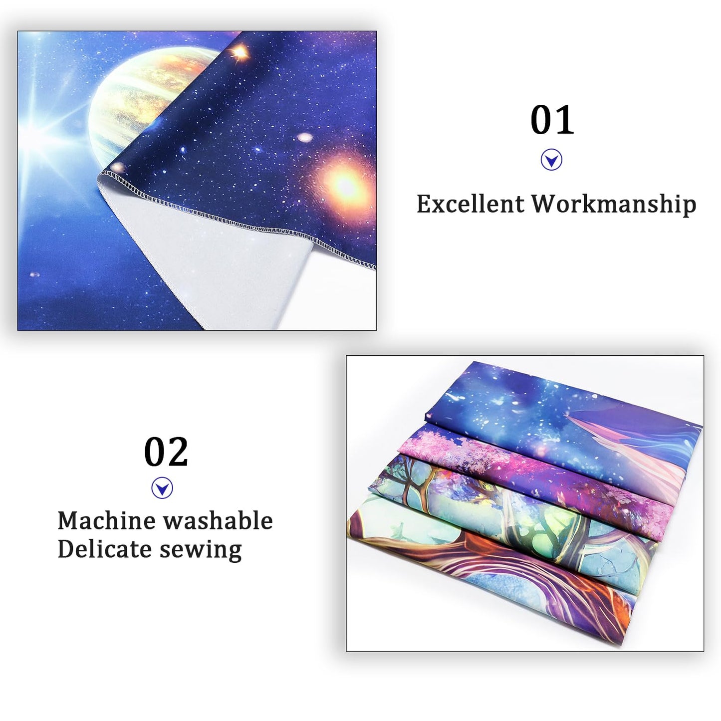 Blacklight Galaxy Space Tapestry UV Reactive Planet Wall Hanging Magical Trees Tapestries Cosmic Mountain Landscape Wall Decor Aesthetic Starry Night Backdrop for Bedroom