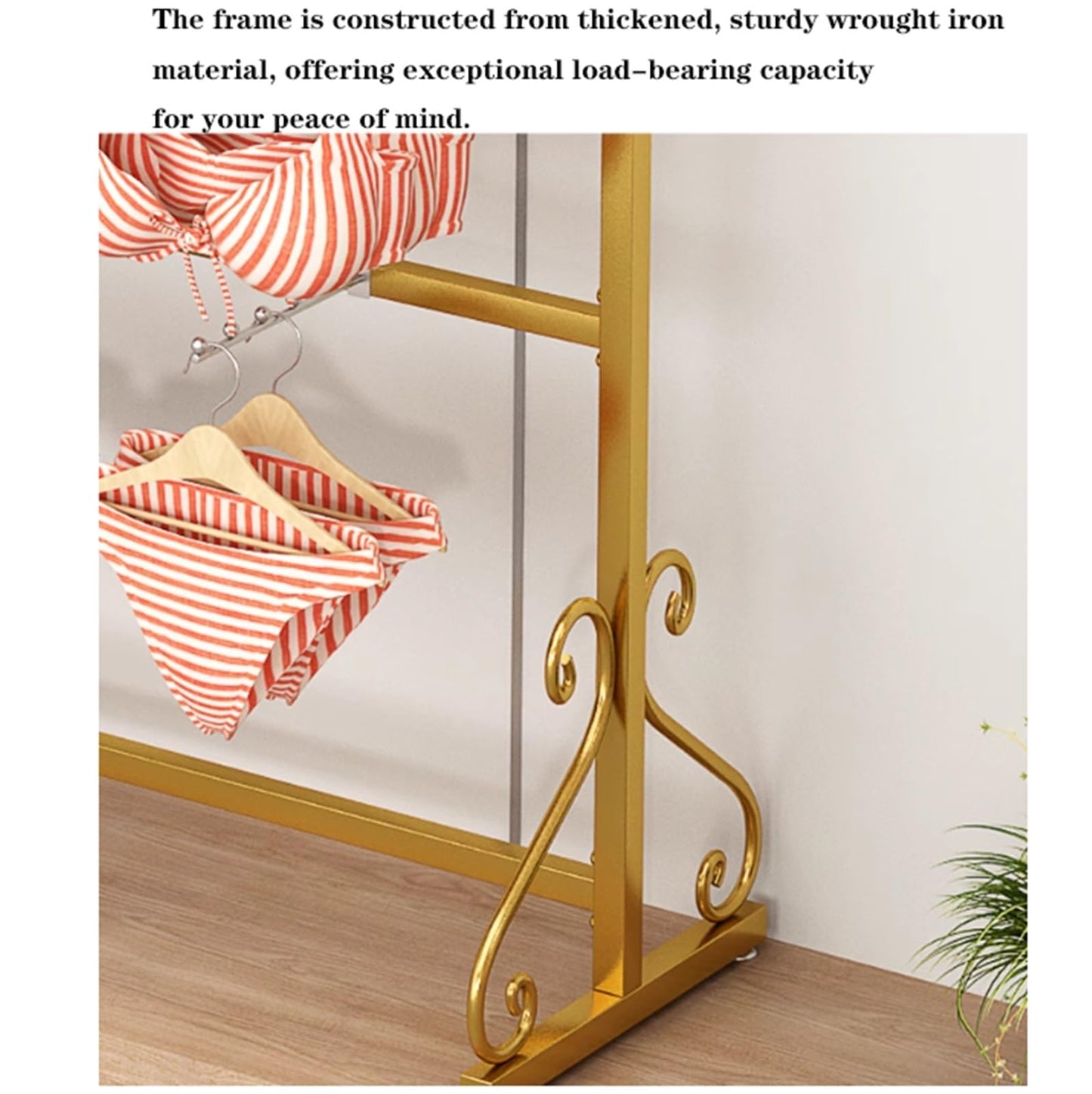 Clothing Store Boutiques Retail Lingerie Garment Rack, Metals, Underwear Display Stand, Commercial Shelves Clothes Rod, for Lingerie Socks Bra Panties Scarves(Black,120 * 40 * 155c