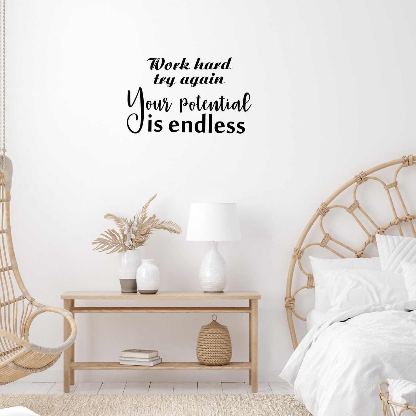 10 Pcs Inspirational Wall Decals Peel and Stick Vinyl Positive Quotes Wall Decor Removable Waterproof Motivational Window Stickers for Bedroom Office School Classroom Living Room Bathroom