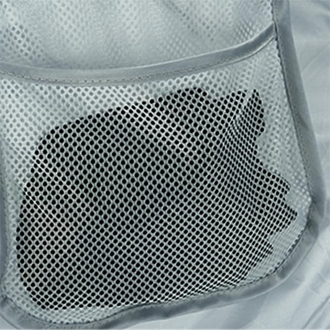 4Pcs Beige Canvas Laundry Hamper, Foldable Pop-up Mesh Basket, Large Capacity, Opening Design, Side Storage Bag, Versatile Use-Home, Camping, Dorm, Hotel, Travel