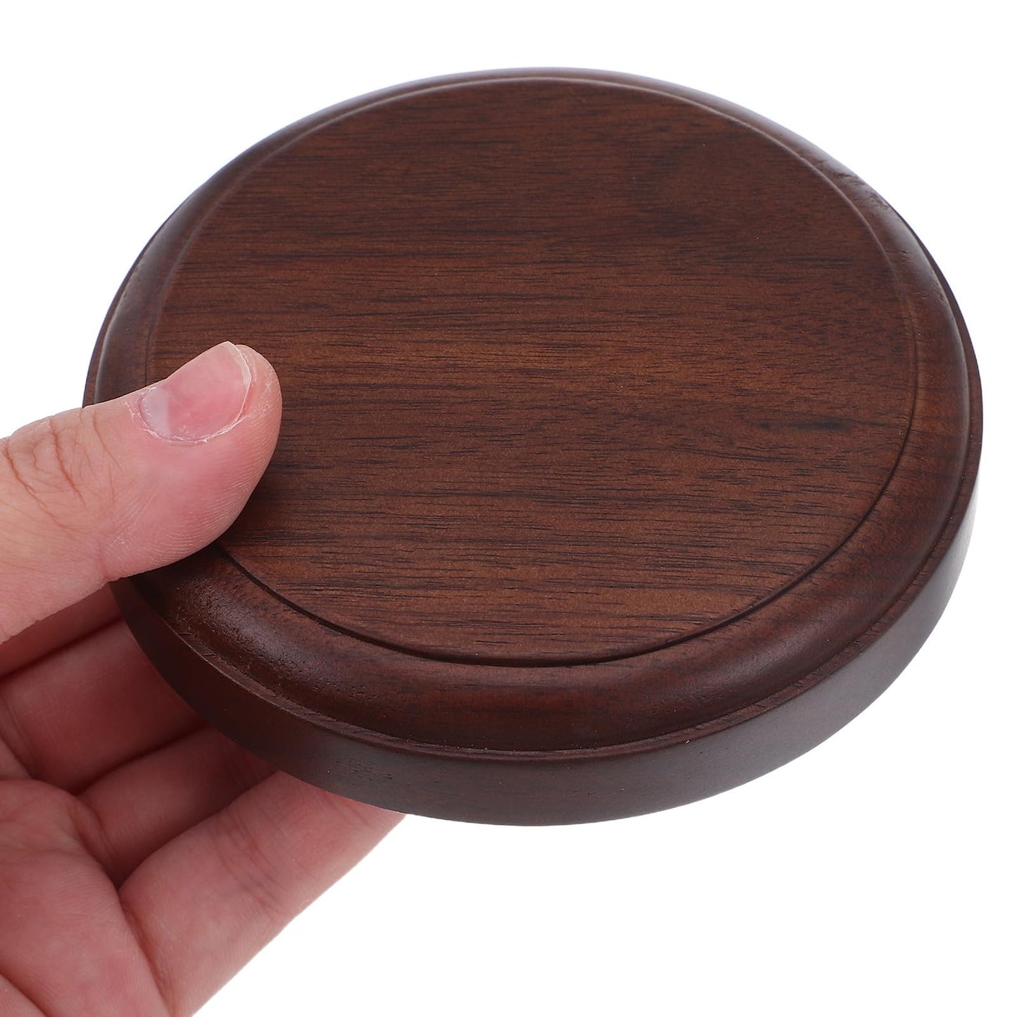 Cabilock Plant Stand Indoor Wooden Stool Round Risers For Decor Plant Pedestal Stand Farmhouse Rustic Decorative Display Flower Holder Pedestal Brown