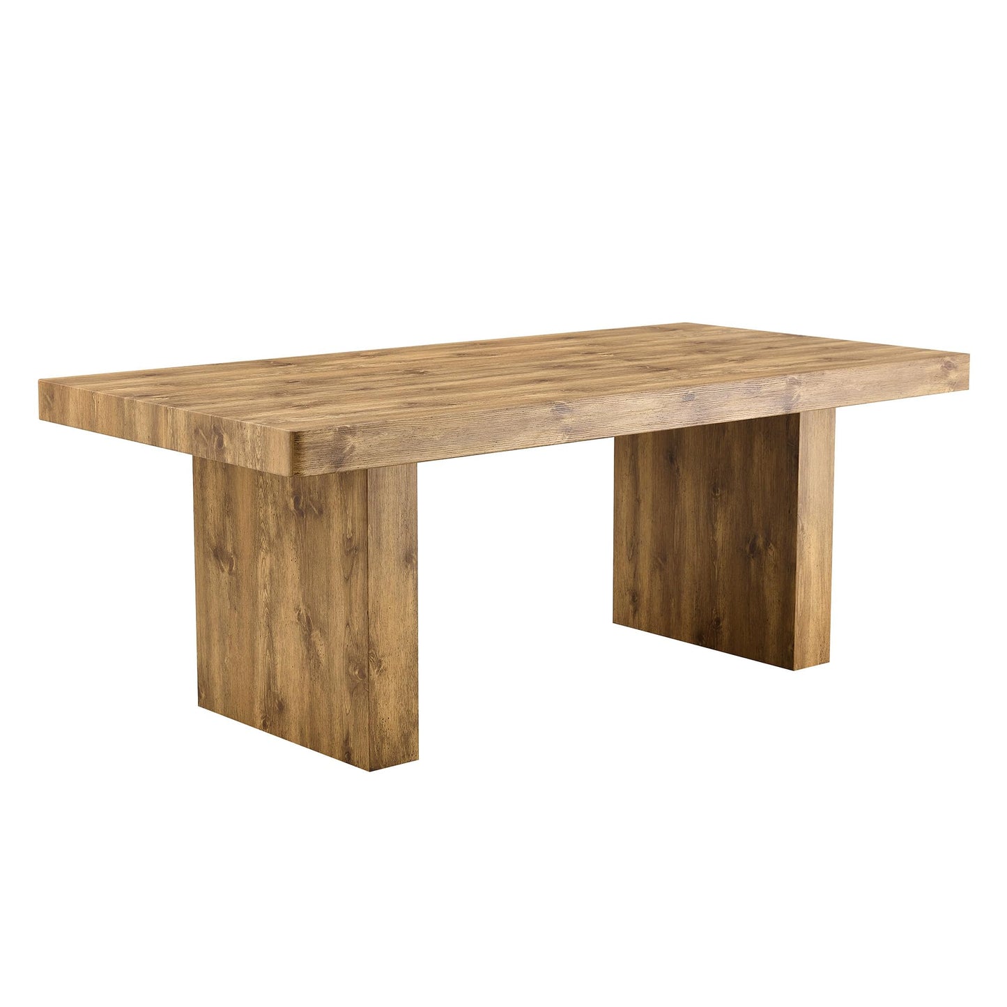 Ebullient 79" Farmhouse Dining Table for 6-10, Rustic Wooden Kitchen Table with Thick Tabletop, Heavy Duty Large Rectangular Dining Table for Dining Room & Kitchen
