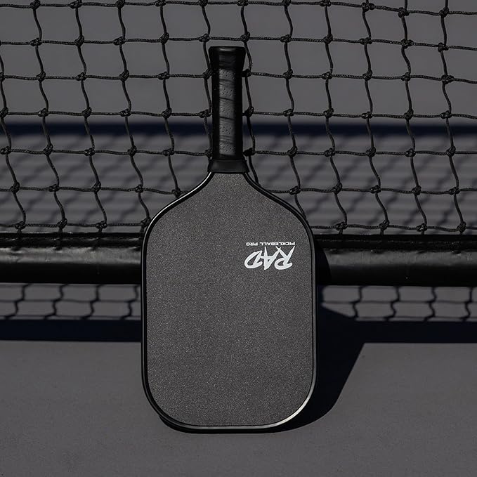 RAD Pro Pickleball Paddle Set – USAPA Approved – T700 Carbon Fiber Surface & 16mm Full-Cell Polypropylene Honeycomb Core for Power & Control – Includes Outdoor Pickleballs & Tote Bag
