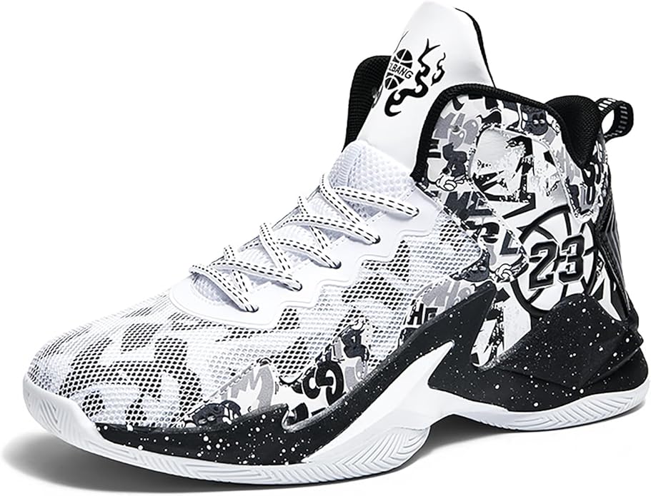 Boys Basketball Shoes Breathable Indoor Athletic Shoes Youth Outdoor Fashion Sneakers Comfortable Basketball Shoes for Girls