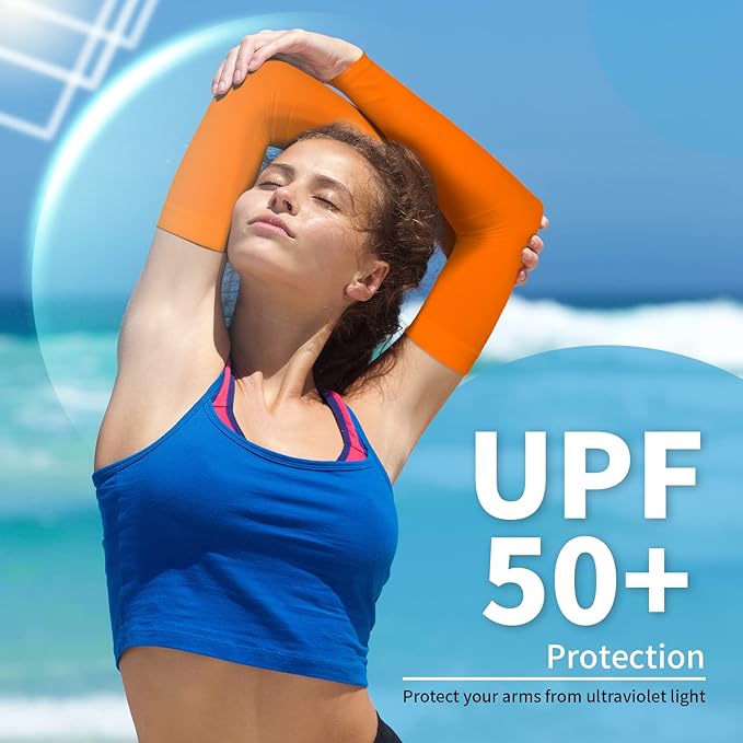 YESLIFE UV Sun Protection Arm Sleeves for Men & Women,UPF 50 Cooling Sports Sleeve