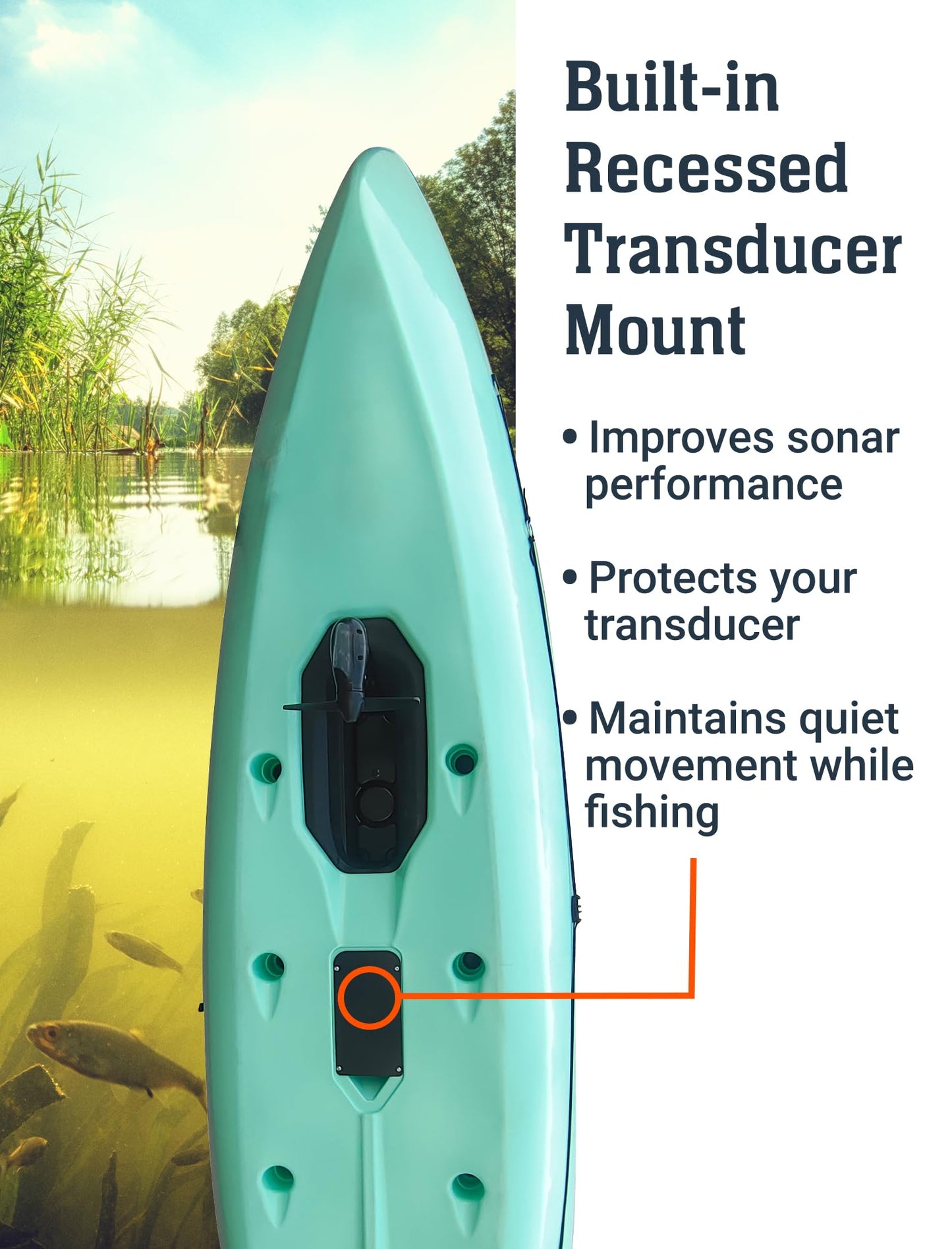 Upgraded Brooklyn 12.0 Pro Pedal Drive Propeller Kayak by BKC, 12 ft Hands-Free Single Fishing Kayak, Rudder Steering, 70 lb Hull, Watertight Storage & Adjustable Seat