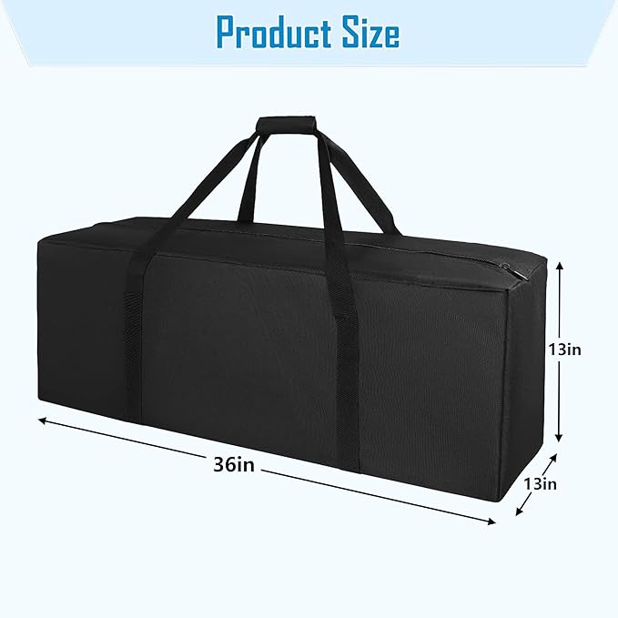 Sports Duffle Bag 36IN Extra Large Travel Duffel Luggage Bag with Upgrade 2-way Lockable Zippers, Durable & Water Resistant (36inch)