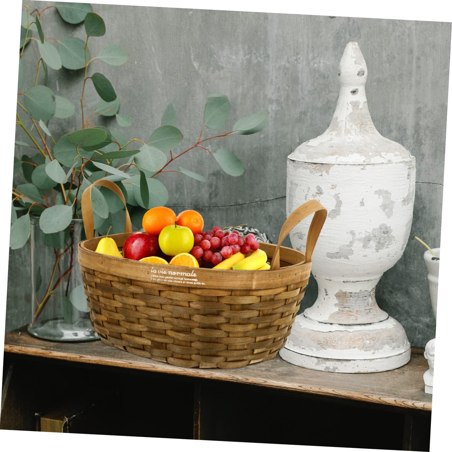 TOPPERFUN Rope Basket Home Storage for Organizing Boho Decor Fruit Holder Easy to Carry