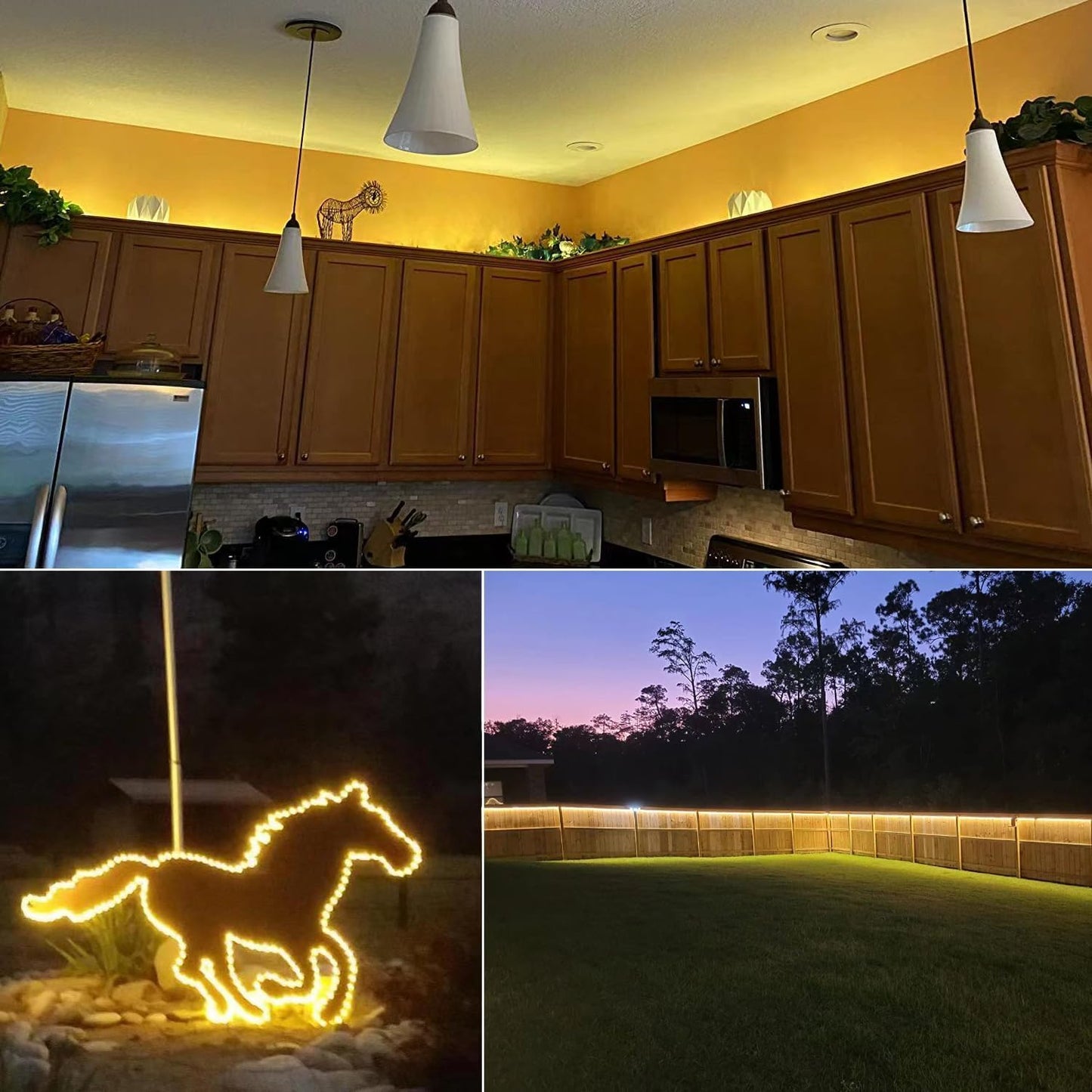 JUNWEN 20FT Warm White Rope Lights Outdoor, 12V IP65 Waterproof Led Rope Lights Indoor Cuttable, Flexible Led Strip Lights Cuttable Plug-in for Patio Deck Bedroom Kitchen Bedroom Christmas