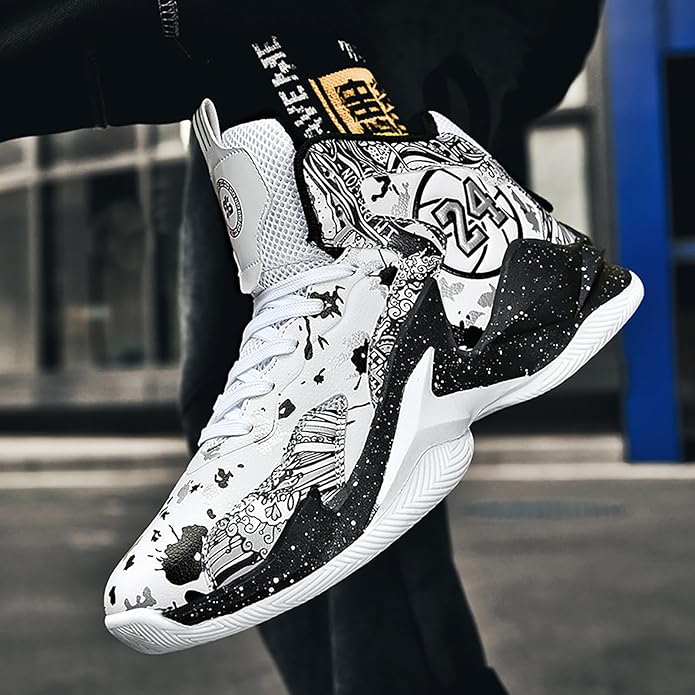 Boys Basketball Shoes Breathable Indoor Athletic Shoes Youth Outdoor Fashion Sneakers Comfortable Basketball Shoes for Girls