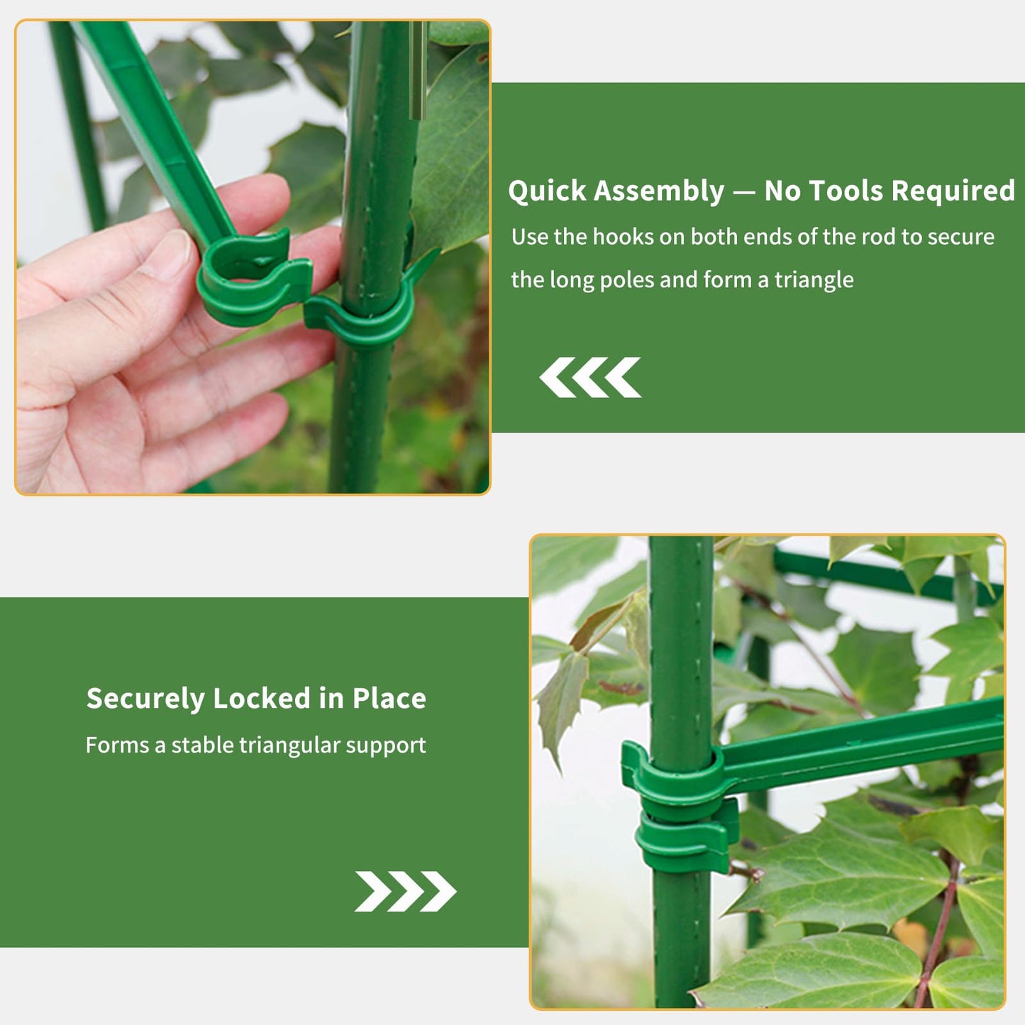 G-LEAF 6 Pack 6ft Tomato Cage for Garden Plant Support, Garden Stakes Tomato Cage, Tomato Cages Plant Stakes for Climbing Plants