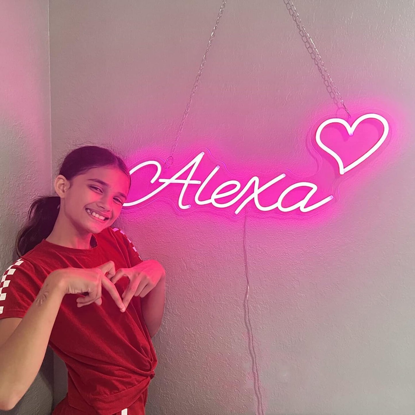Custom Neon Signs for Wall Decor, Large Personalized Neon Siqn with Dimmer Customized Light Up Siqn Birthday Christmas Wedding Gift Bar Party Bedroom Customizable Neon Logo Name Light