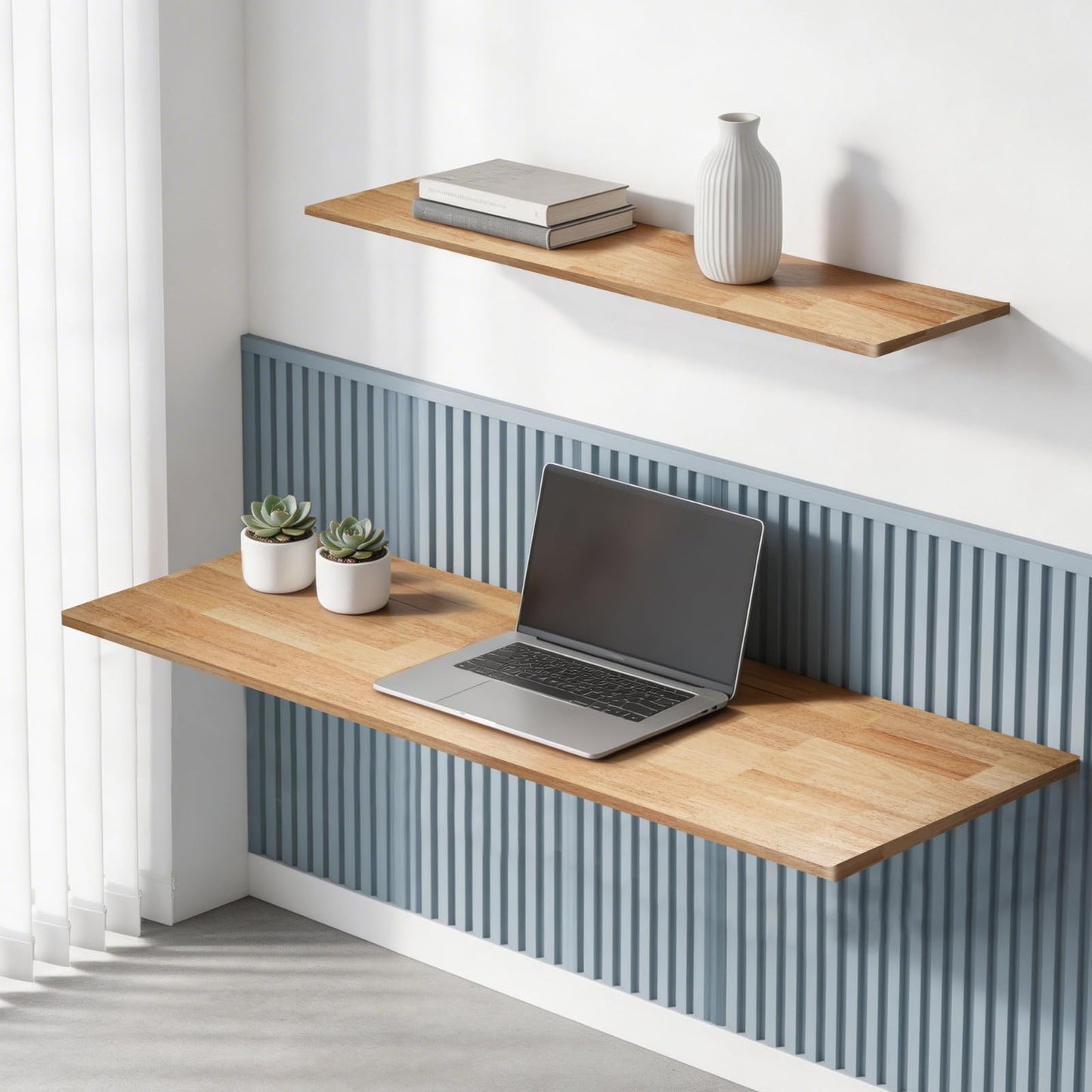 72 x 30in Solid Rubber Wood Butcher Block Table Top – 1 Inch Thick Natural Light Finish for Standing Desk, Office Table, Workbench, Kitchen Island & DIY Furniture Projects