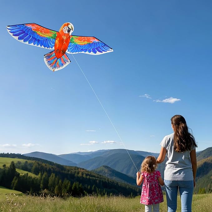 ORGCLDKT- 3D Lifelike Style Bird/Eagle Kite, Super Easy to Fly with, Ideal for Kids, Adults, Girls, Boys. Kites for The Beach, Grassland, Hiking
