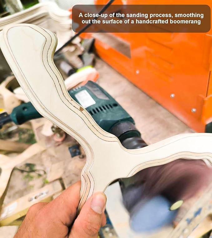 Returning Boomerang for Beginners – Easy to Throw, Boomerang That Comes Back, Handcrafted Returning Flying Toy Made of Plywood, Fun Outdoor Game, Thin, Lightweight and Safe to Use