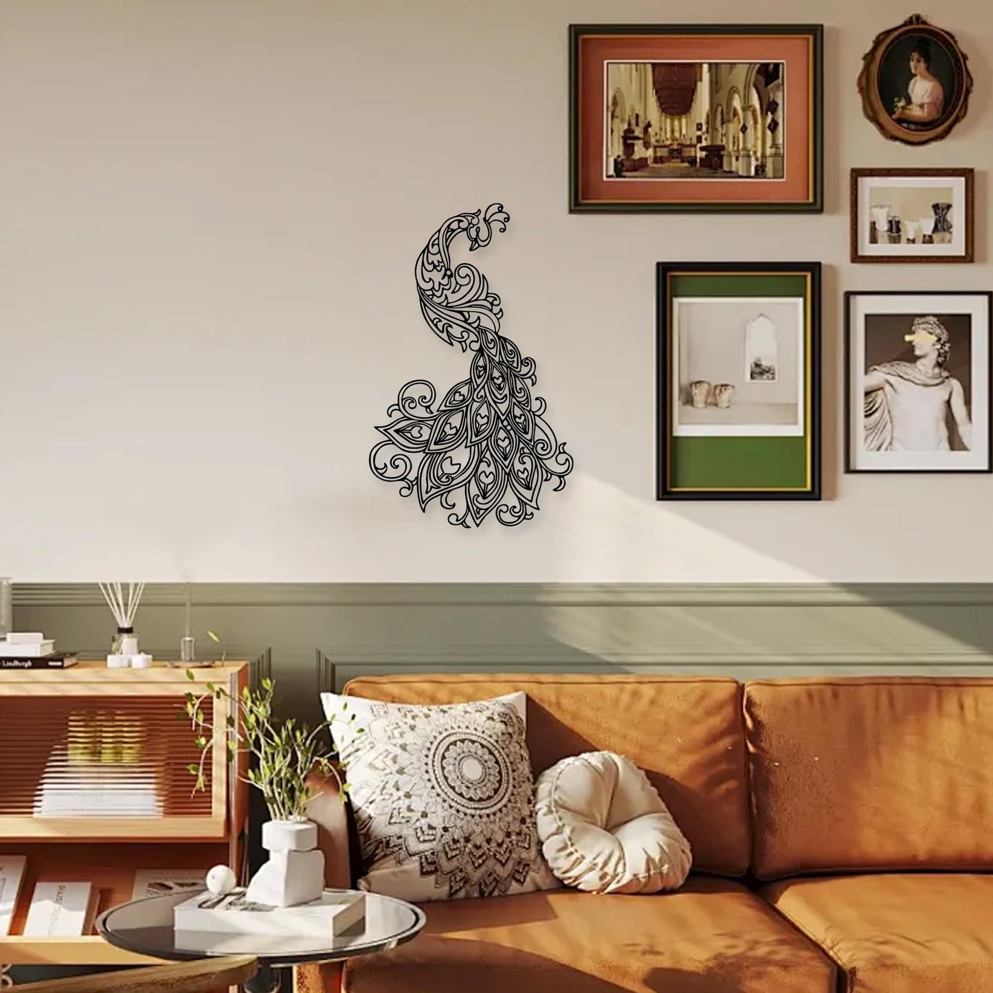 Xedatric Peacock Wall Decor,Elegant Metal Peacock Wall Art,Nature-Inspired Bird Wall Sculpture, Modern Home Decor Unique Gift for Bird Lovers