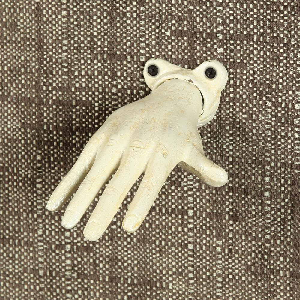 HomArt Wall Mounted Cast Iron Open Hand - Right - Antique White
