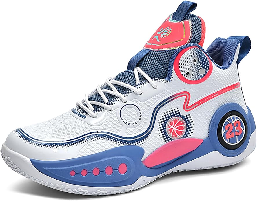 Boys Basketball Shoes Breathable Indoor Athletic Shoes Youth Outdoor Fashion Sneakers Comfortable Basketball Shoes for Girls