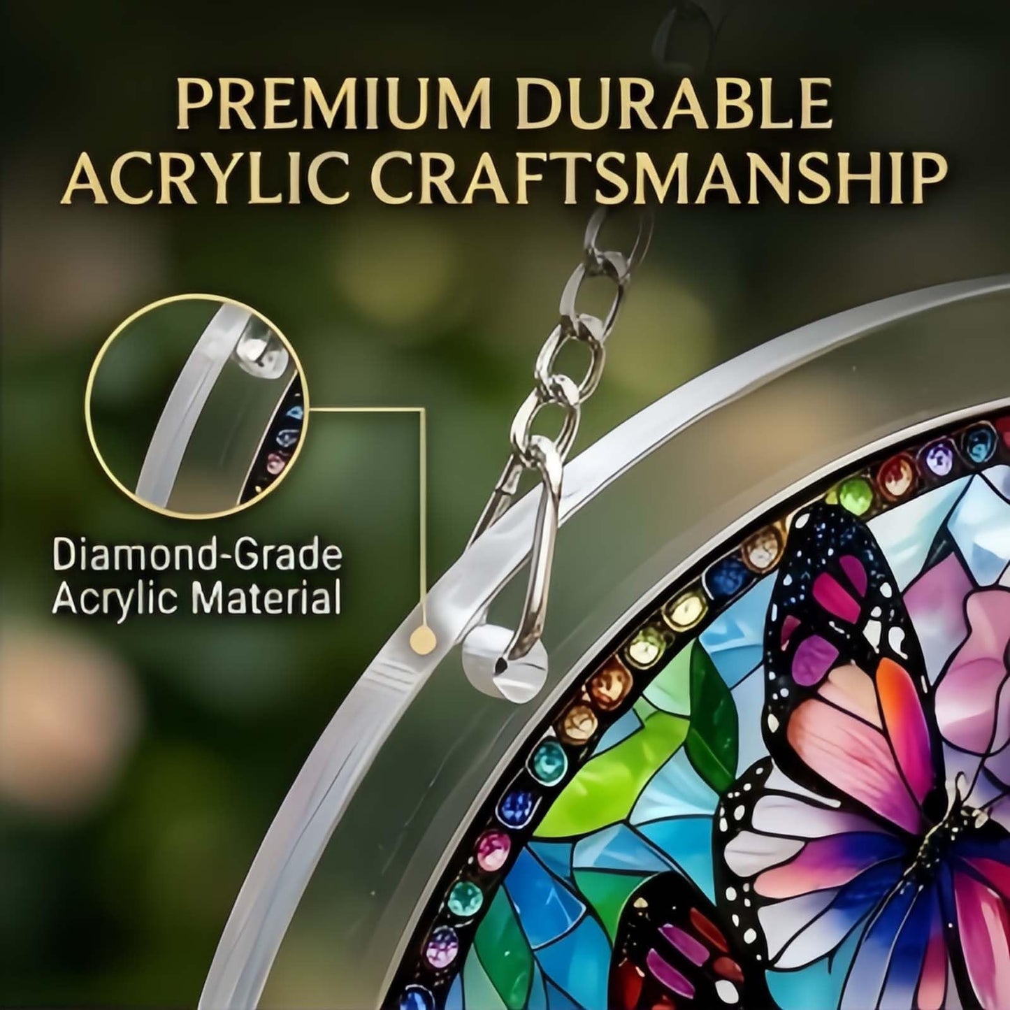 Acrylic Jigsaw Puzzle Suncatcher, 83 Pieces Sun Catcher Puzzle for Adults, Stained Glass Window Hanging, DIY Acrylic Puzzle Home Decor Gift for Women Men Mom (1, 02)