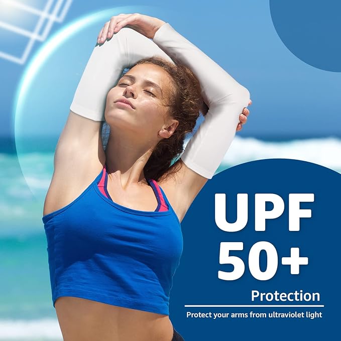 YESLIFE UV Sun Protection Arm Sleeves for Men & Women,UPF 50 Cooling Sports Sleeve