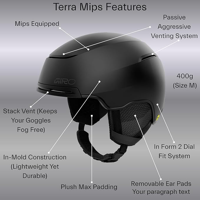 Giro Terra MIPS Ski Helmet - Snowboard Helmet for Women & Youth - Low Profile and Lightweight