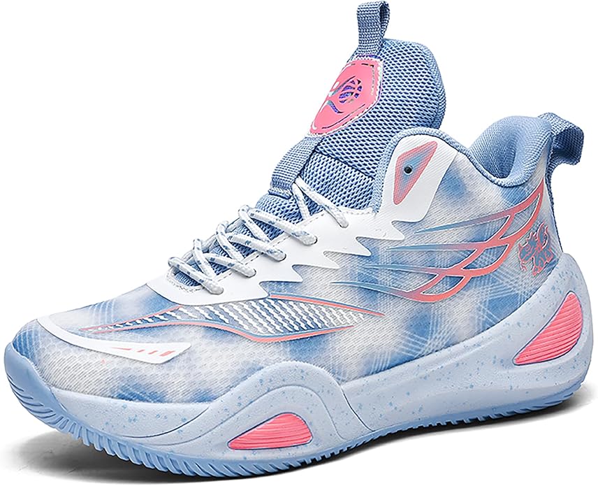 CJSPORX Women Men Basketball Shoes Breathable Men Non Slip Outdoor Fashion Unisex Sneakers