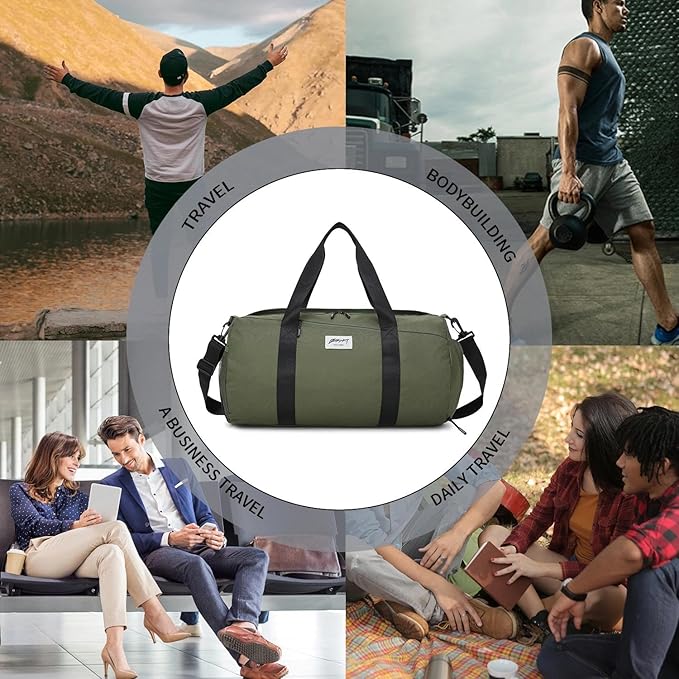 BE SMART Waterproof Mens Gym Bag with Shoe Compartment, Duffle Bags with Wet Pocket for Men, Lightweight Large Sport Duffel Option With Tpu Pocket for Overnight Weekender, Fitness, Swim, Boxing,Travel