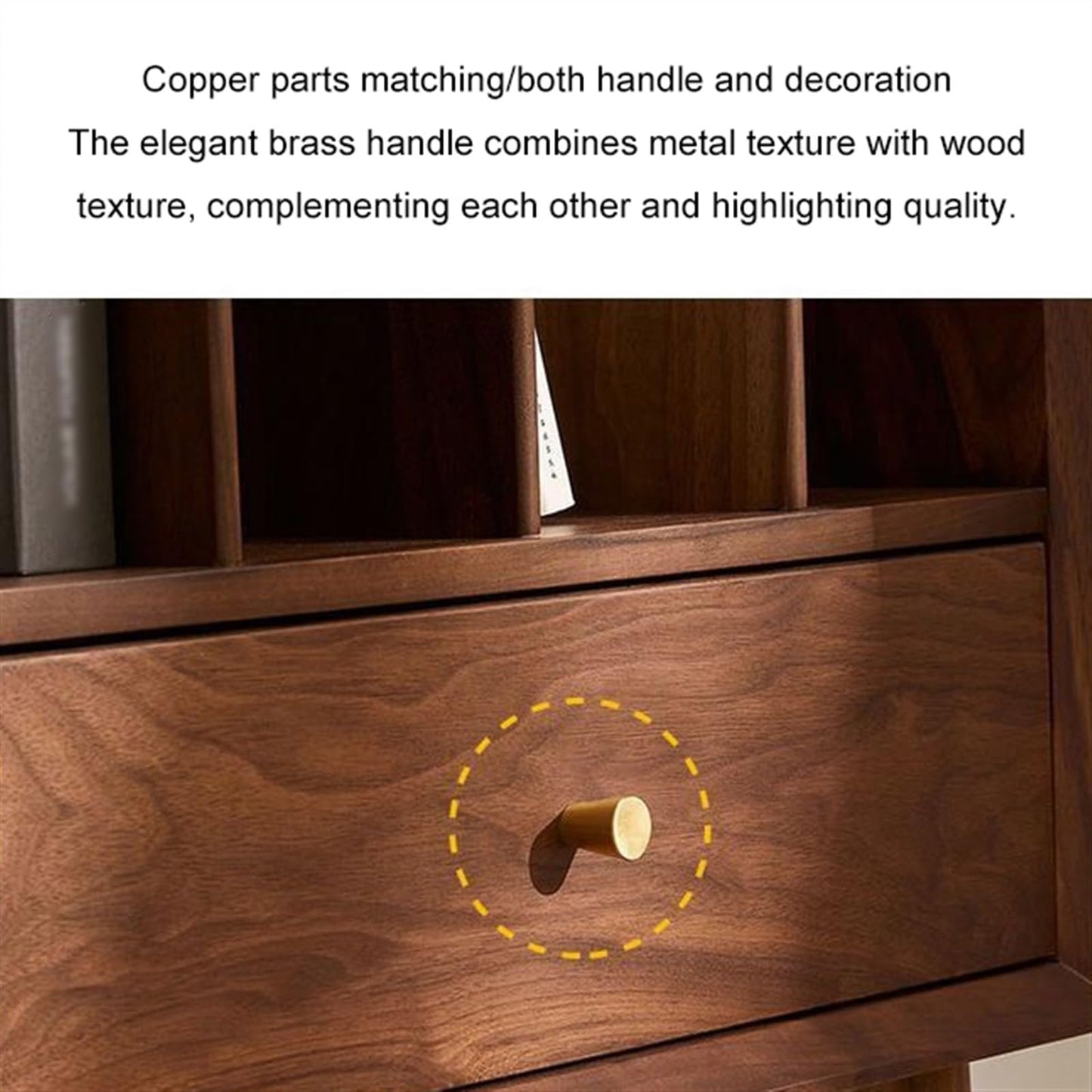 DUHTFCY CD-Holder Solid Wood Vinyl Record Cabinet CD Rack Storage Cabinet Gramophone Cabinet Floor-Standing Small Bookshelf Magazine Cabinet Living Room Side Cabinet Record Player Stand