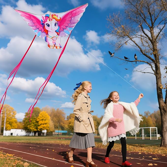 Butterfly Kites for Kids & Adults, Easy to Fly Design with Long Tail for Stability, for Kids Ages 4-8 & Beginners, Beach & Park Use | Family Outdoor Fun