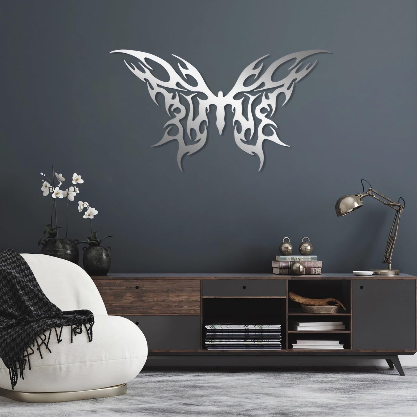 Metal Butterfly Wall Art, Butterfly Metal Wall Decor, Metal Butterfly Wall Decor, Butterfly Wall Art, Butterfly Wall Decor, Flowers Wall Art Decor, Metal Wall Art, Home Decor (Gold, 30"x16" | 76x42cm)