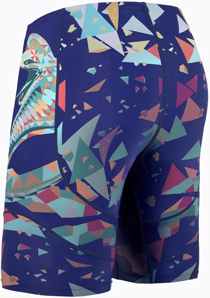 HUGE SPORTS Men's Rash Guard Swim Shorts Compression Swimming Jammer Cool Dry Active Swimsuit Workout Shorts Sports Tights