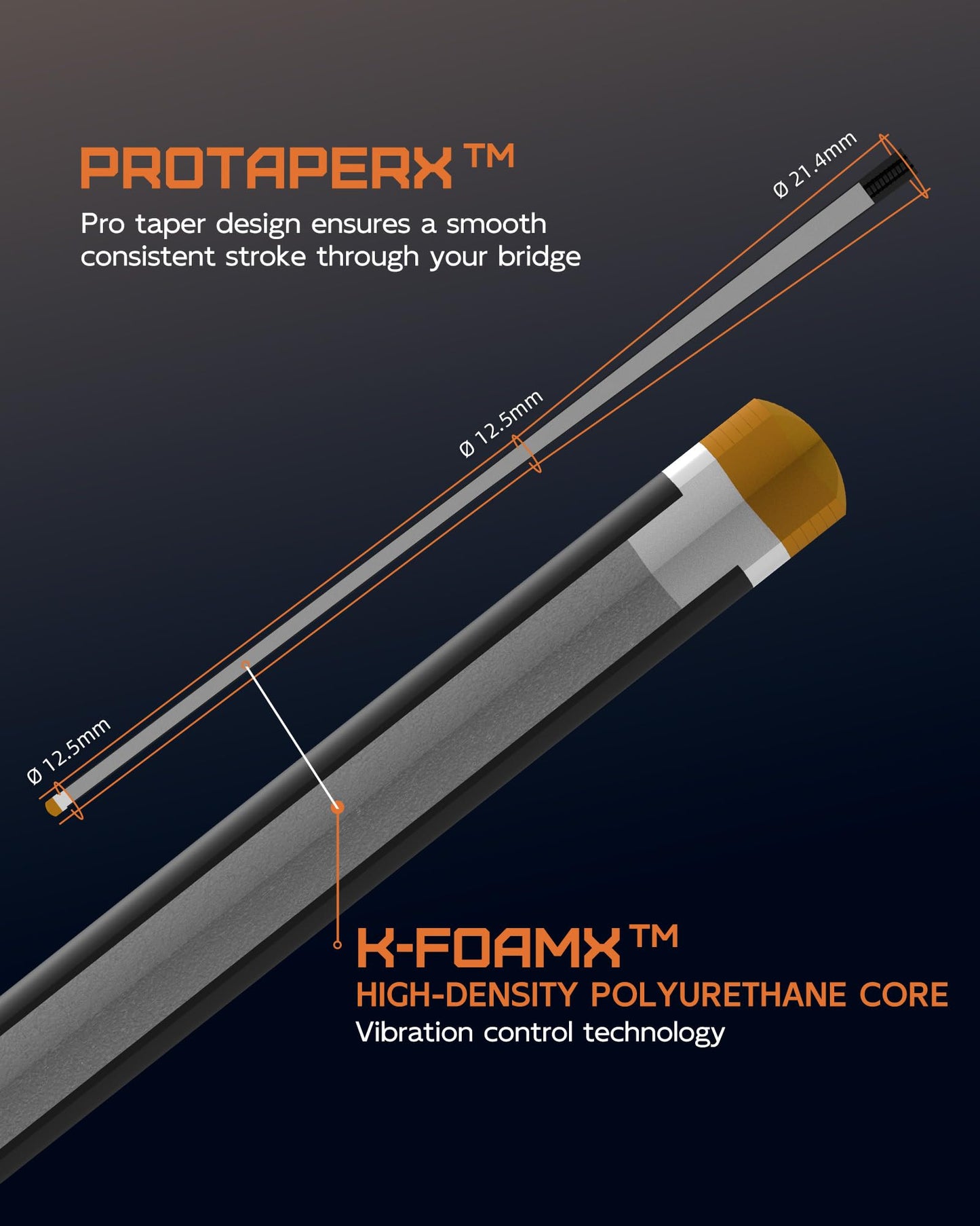 KONLLEN 2.0 Pool Cue Complete Set with Case & Extras | Carbon Fiber Pool Cue with Professional Taper | Low Deflection Shaft for Adults & League Players