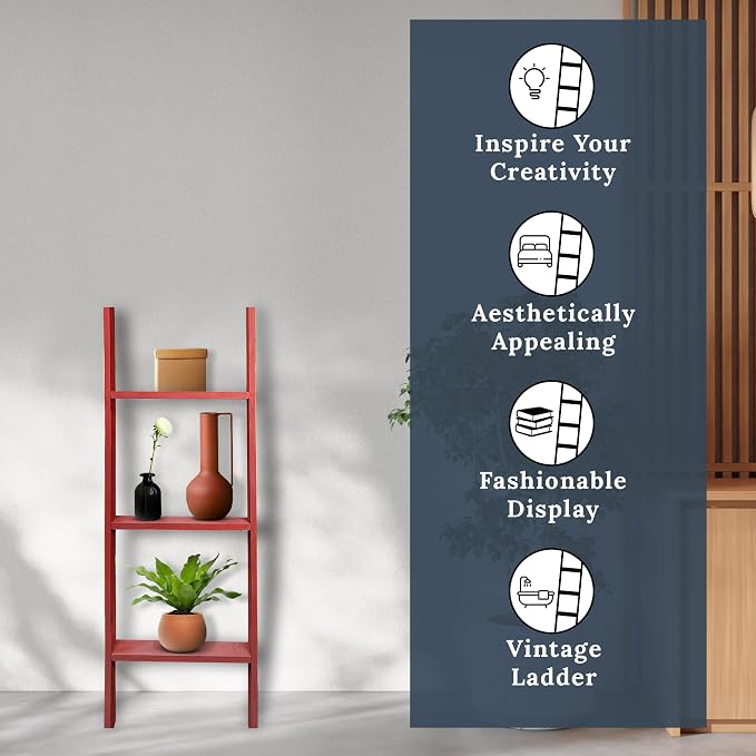 BARNWOODUSA Throw Blanket Ladder – Fully Assembled Reclaimed Wood – Rustic Decorative Ladder for Towels, Quilts, & More – Perfect Farmhouse Decor for Bathroom, Porch, or Living Room,3ft.