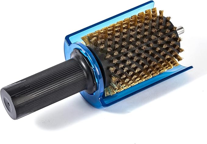 XCMAN Ski Roto Brush Kit Roto Brush Handle Axle with All 3 Brushes:Nylon,Horsehiar,Brass/Cork