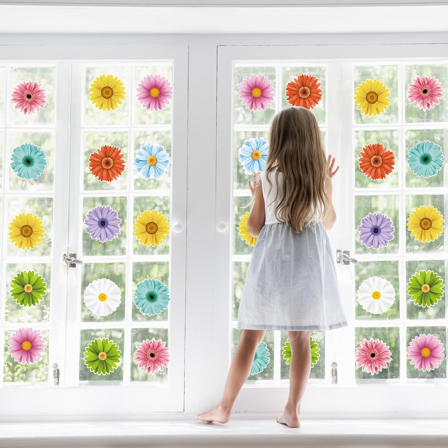 Spring Bulletin Board Decorations Flower Cutouts Spring Summer Wall Decoration for School Classroom Home Floral Party Supplies Back to School Decor