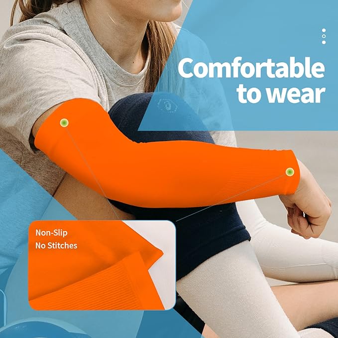 YESLIFE UV Sun Protection Arm Sleeves for Men & Women,UPF 50 Cooling Sports Sleeve