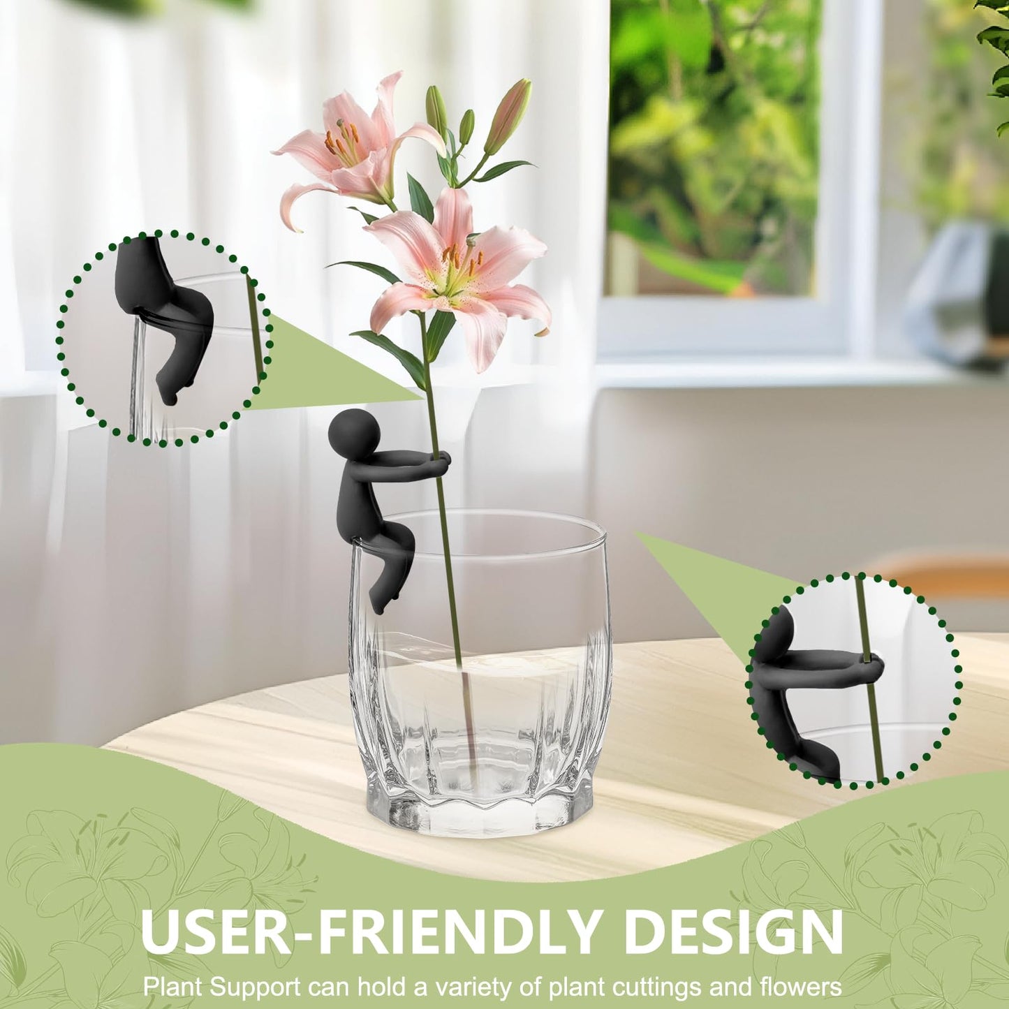 BlissfulSGDM Plant Propagation Buddy, 6pcs Plant Propagation Holder, Plant Cutting Holder Plant Support for Sprouts, Propagation Buddy for Indoor Gardens Or for Stems, Shoots and Cuttings