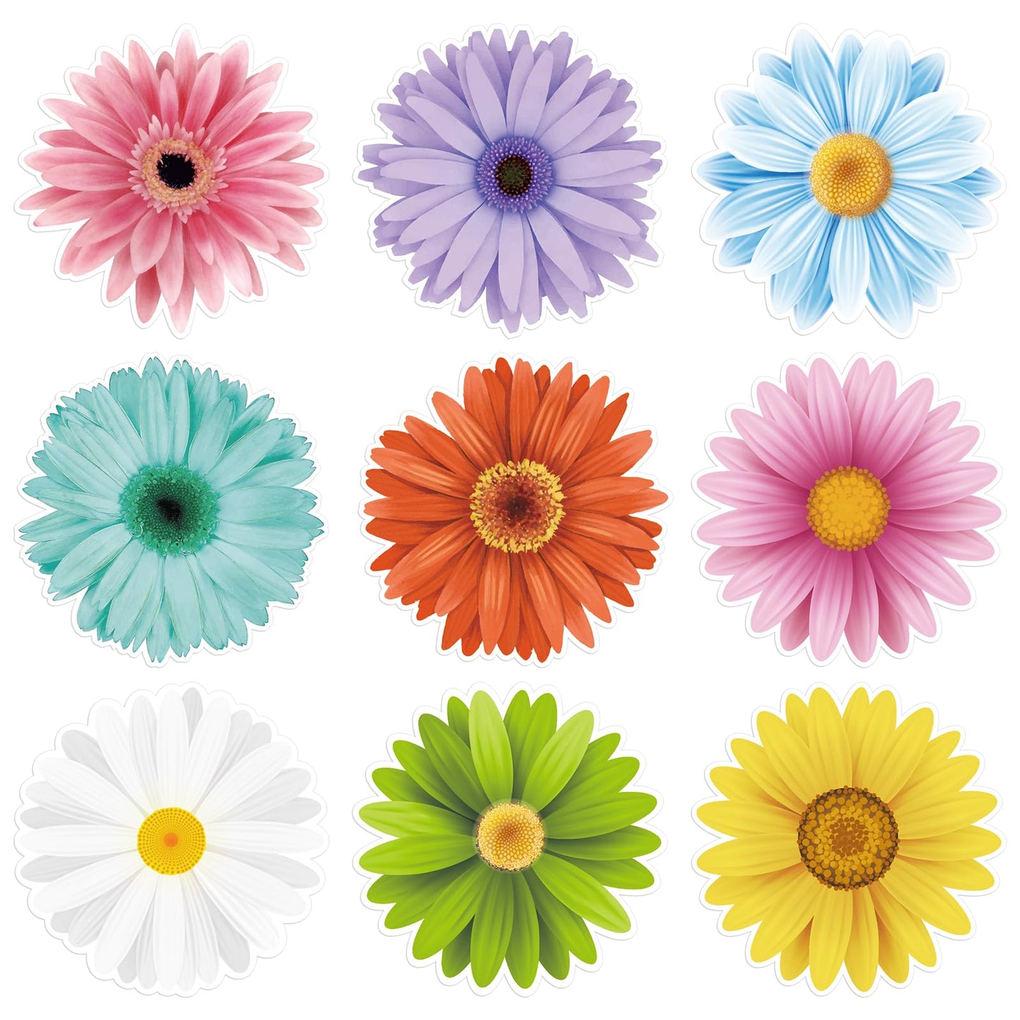 Spring Bulletin Board Decorations Flower Cutouts Spring Summer Wall Decoration for School Classroom Home Floral Party Supplies Back to School Decor
