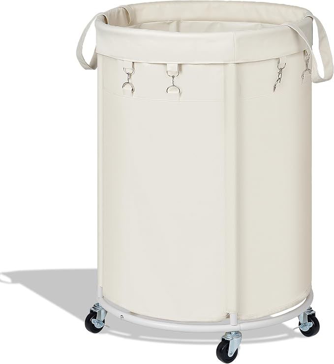 150L Large Capacity Rolling Laundry Basket Hamper with Wheels, Clothes hamper and Removable Bag for Home, Laundry Room, Bedroom, Bathroom, Apartment, Dorm