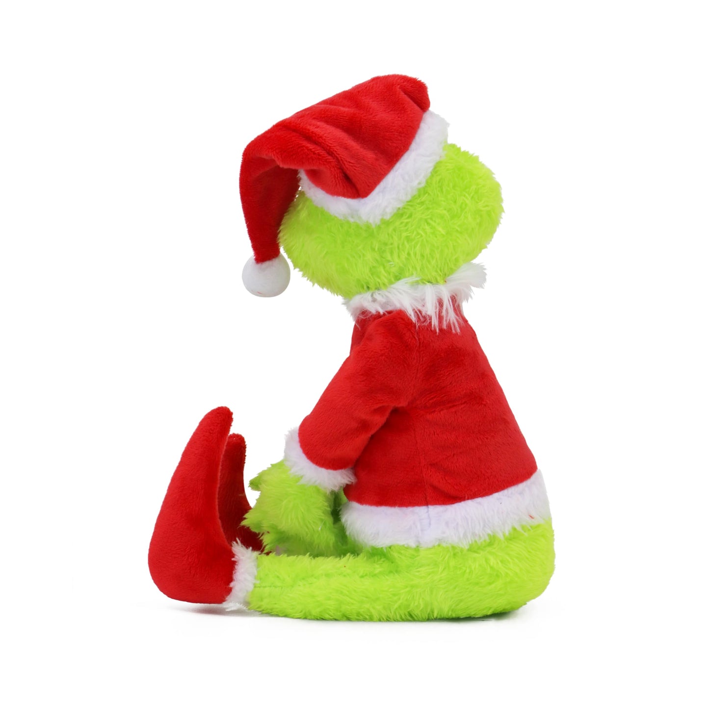 Green Furry Christmas Thief Tree Topper, Holiday Character Tree Hugger Decoration for Wine Bottle Curtain Christmas Tree Ginger Bread Home Decor (1 Pack)