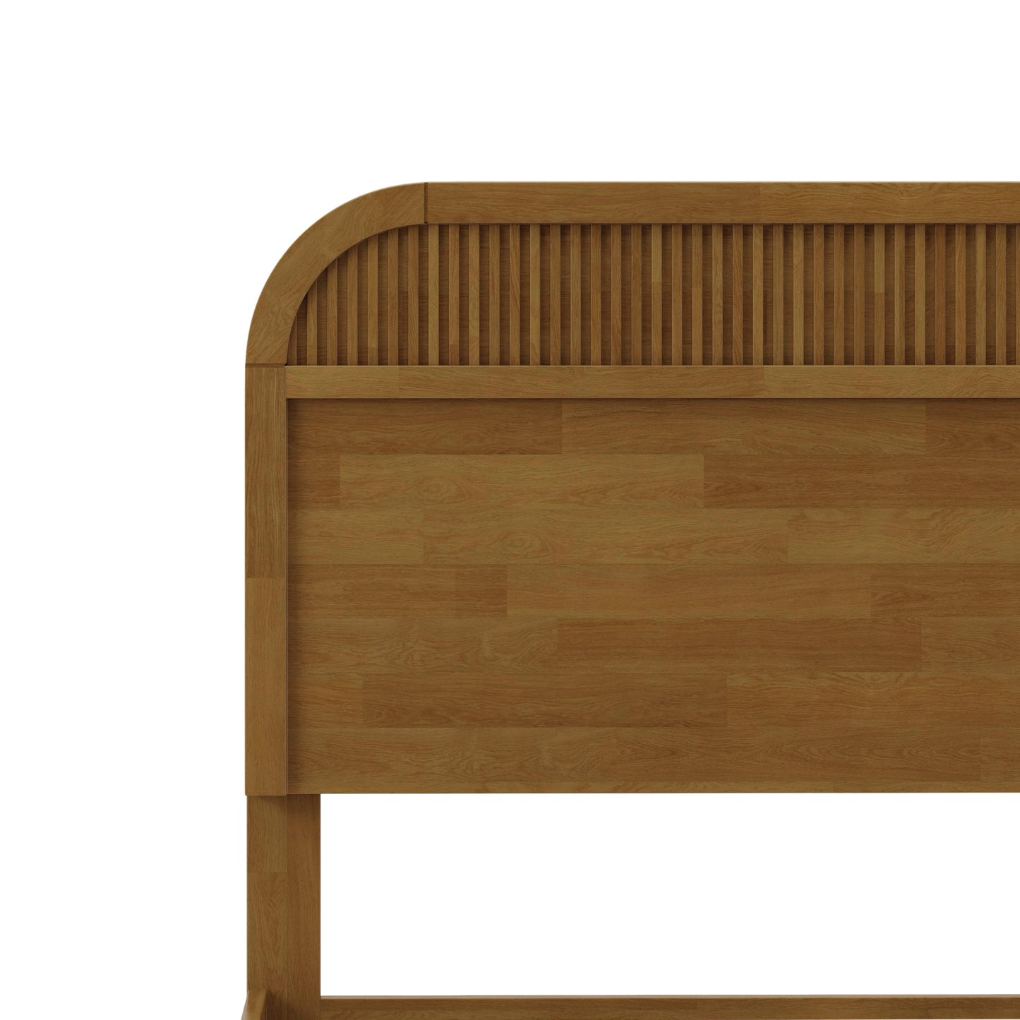 Christopher Knight Home Queen Size Wooden Bed Frame with Headboard, Oak Finish Platform Bed, Solid and Manufactured Wood, No Box Spring Needed, 550 lbs Capacity