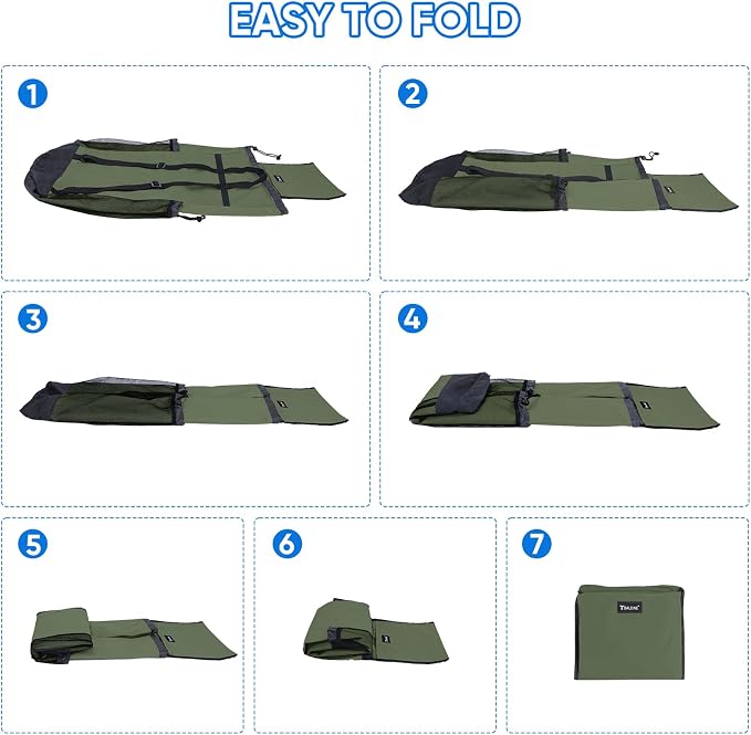 BALEINE 2PK 150L Laundry Bag Backpack, 900D Oxford Fabric Large Travel Laundry Bags with Shoulder Straps and 2 Mesh Pockets for College Dorm, Apartment, Laundromat (Green, 150L)