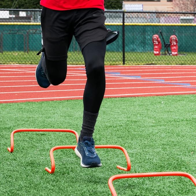6 Pack Agility Speed Training Hurdles- 6" Detachable Agility Training Hurdles- Sports Practice Equipment for Athletes, Soccer, Basketball