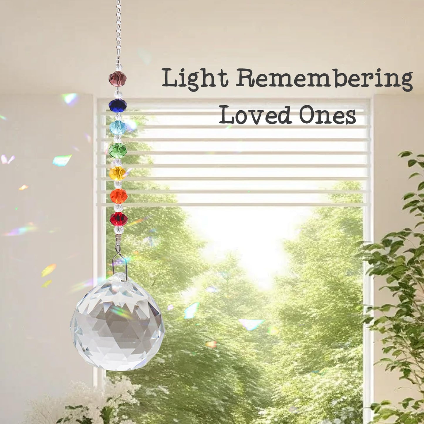Sympathy Gifts for Loss of Loved One, Crystal Sun Catcher Rainbow Gifts, Unique Condolence Memorial for Loss of Mom Dad Dog, Ideal Grief Bereavement Miscarriage Gifts