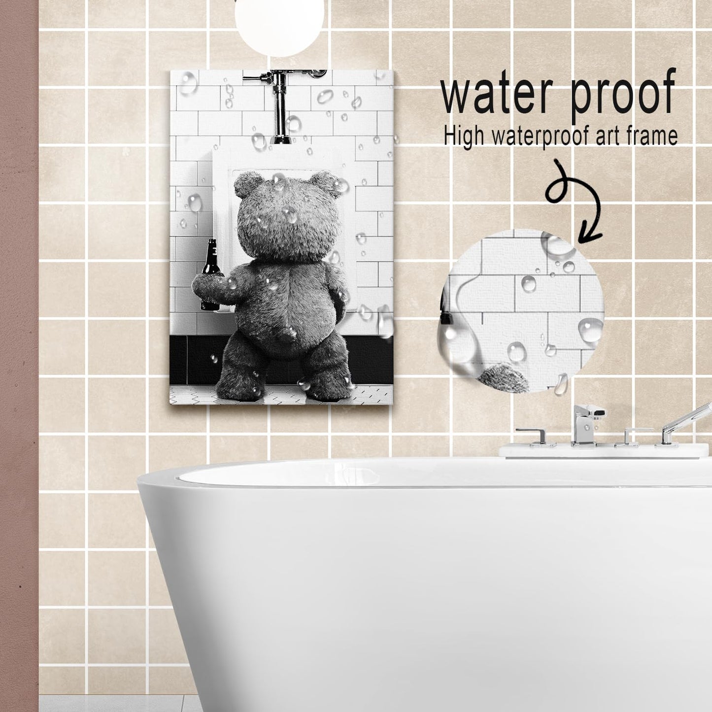 DIHSIEG 12x16 Canvas Wall Art funny bathroom wall art Print Poster Vintage Poster Frameless Floral Can be hung on the Wall Heal Your Heart poster Wall Art Canvas